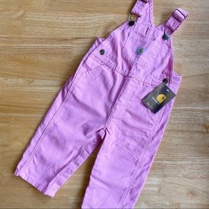 12M Pink Carhartt Overalls NWT